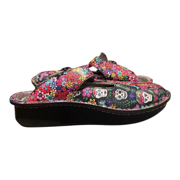 Alegria Women's Classic Loretta Leather Clog 8-8.5 M US Ofrenda Print Nursing - Picture 10 of 11